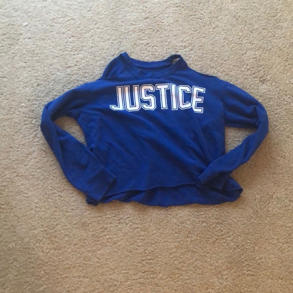 Cut shoulder justice Bluetop